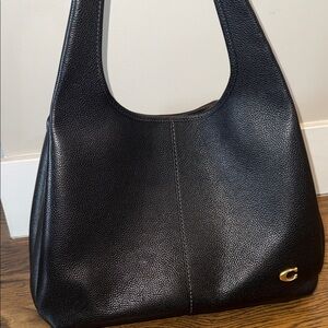 Coach Black Leather Shoulder Bag